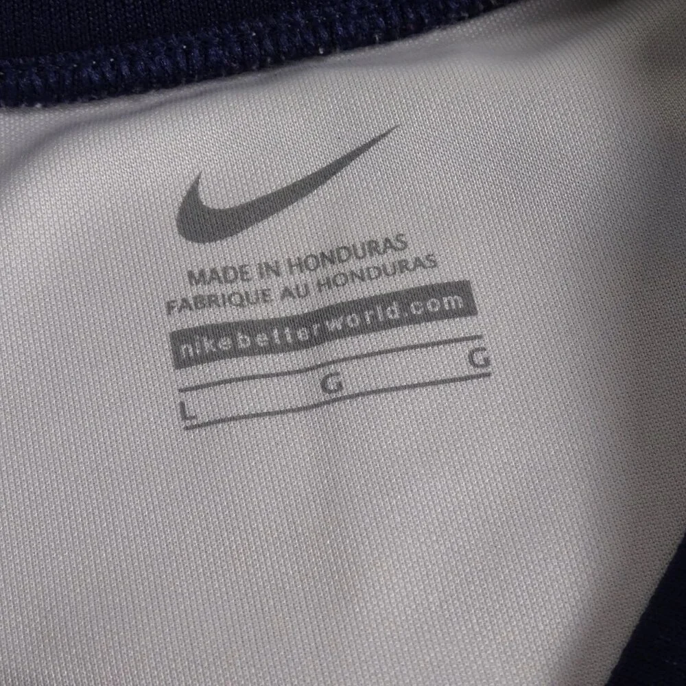 NIKE, Youth baseline‎ jersey basketball tank top. White/Blue. Youth Large
